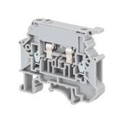 Клемма винтовая с держателем предохранителя, 4 мм², серая