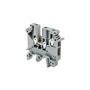 Клемма винтовая трехпроводная,  4 мм², серая