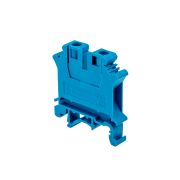 Клемма винтовая проходная, 6 мм², синяя