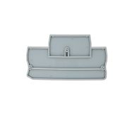 Заглушка торцевая для двухуровневых пружинных клемм 2.5 мм², серая (упак. 20 шт.)